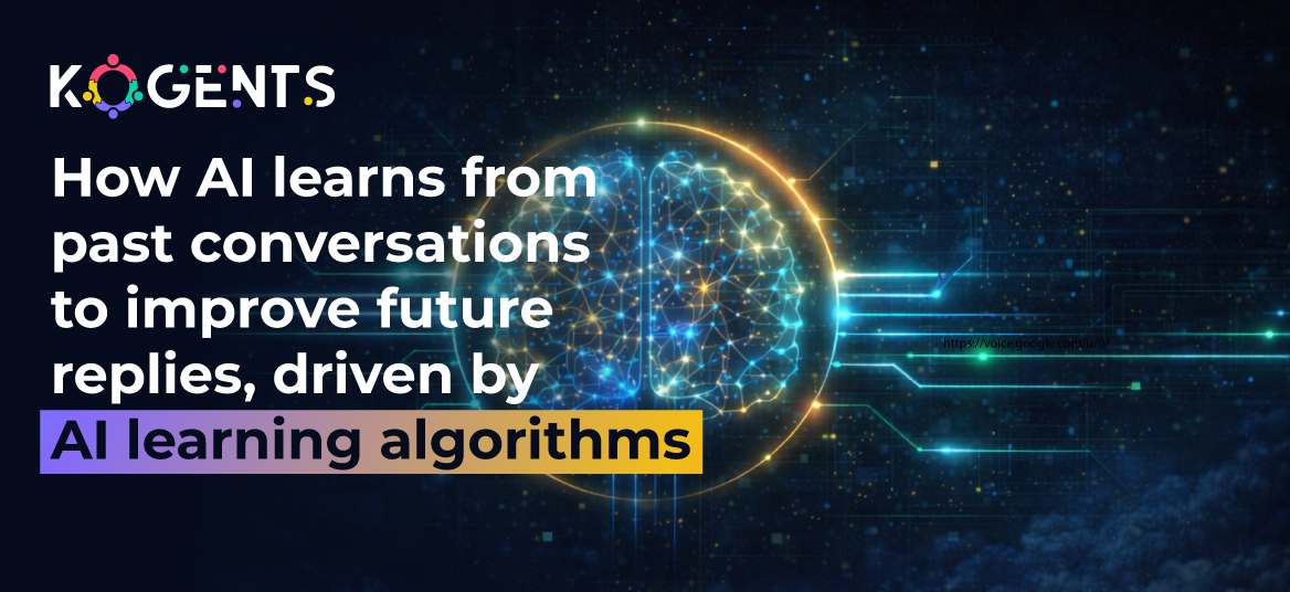 How AI learns from past conversations to improve future replies, driven by AI learning algorithms